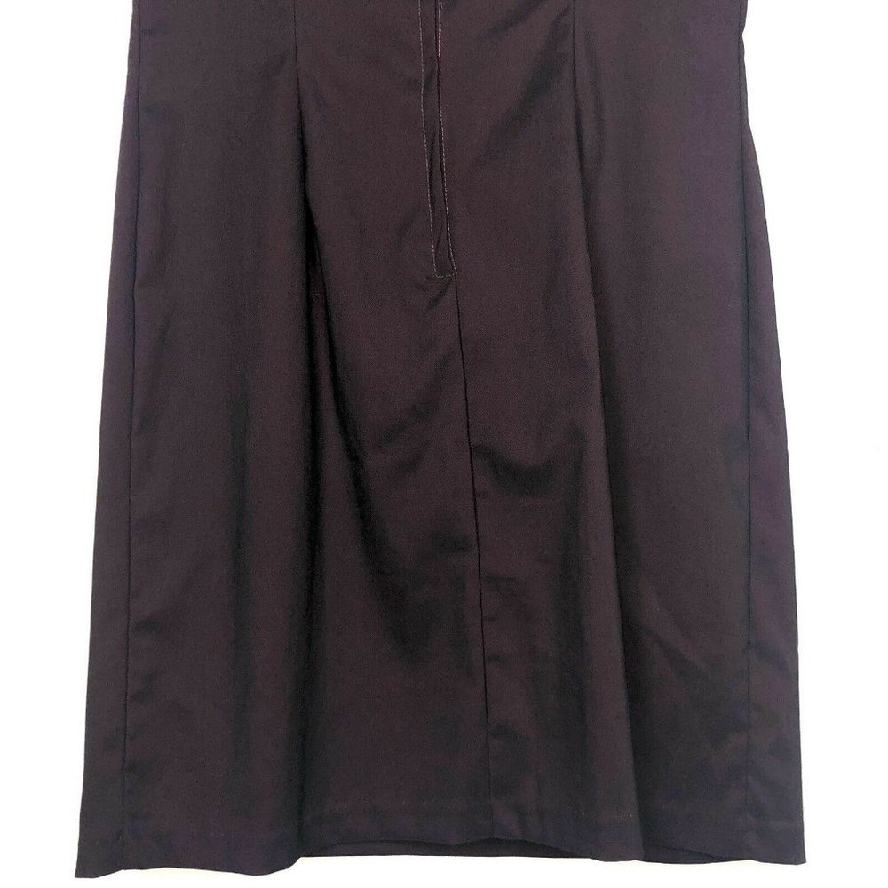 Alyn Paige Burgundy Iridescent Stretch Sheath Mini Dress Size 10 Sleeveless - Picture 7 of 10